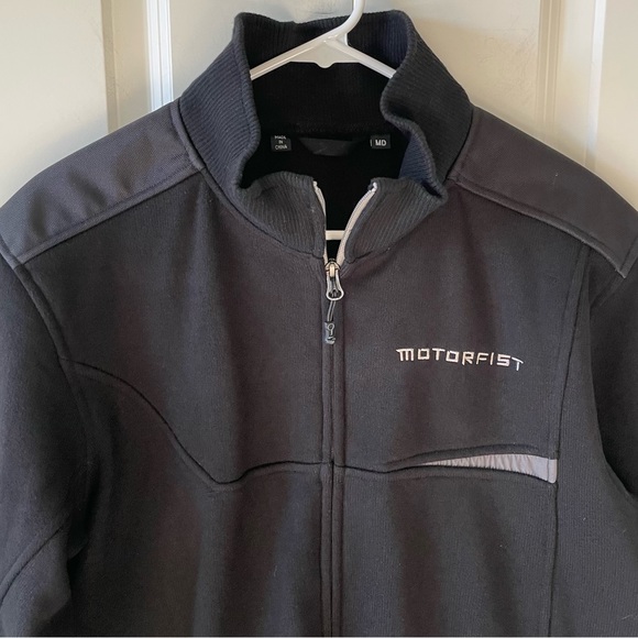 Motorfist Rogue Black Fleece Jacket Size Medium - Picture 2 of 11